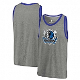 Dallas Mavericks Team Essential Tri-Blend Tank Top - Heather Gray,baseball caps,new era cap wholesale,wholesale hats